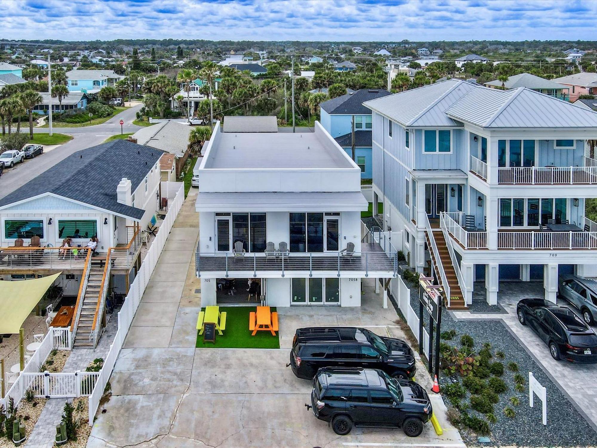 Ocean Front Flagler Beach Sleeps 5 People Apartment Exterior photo