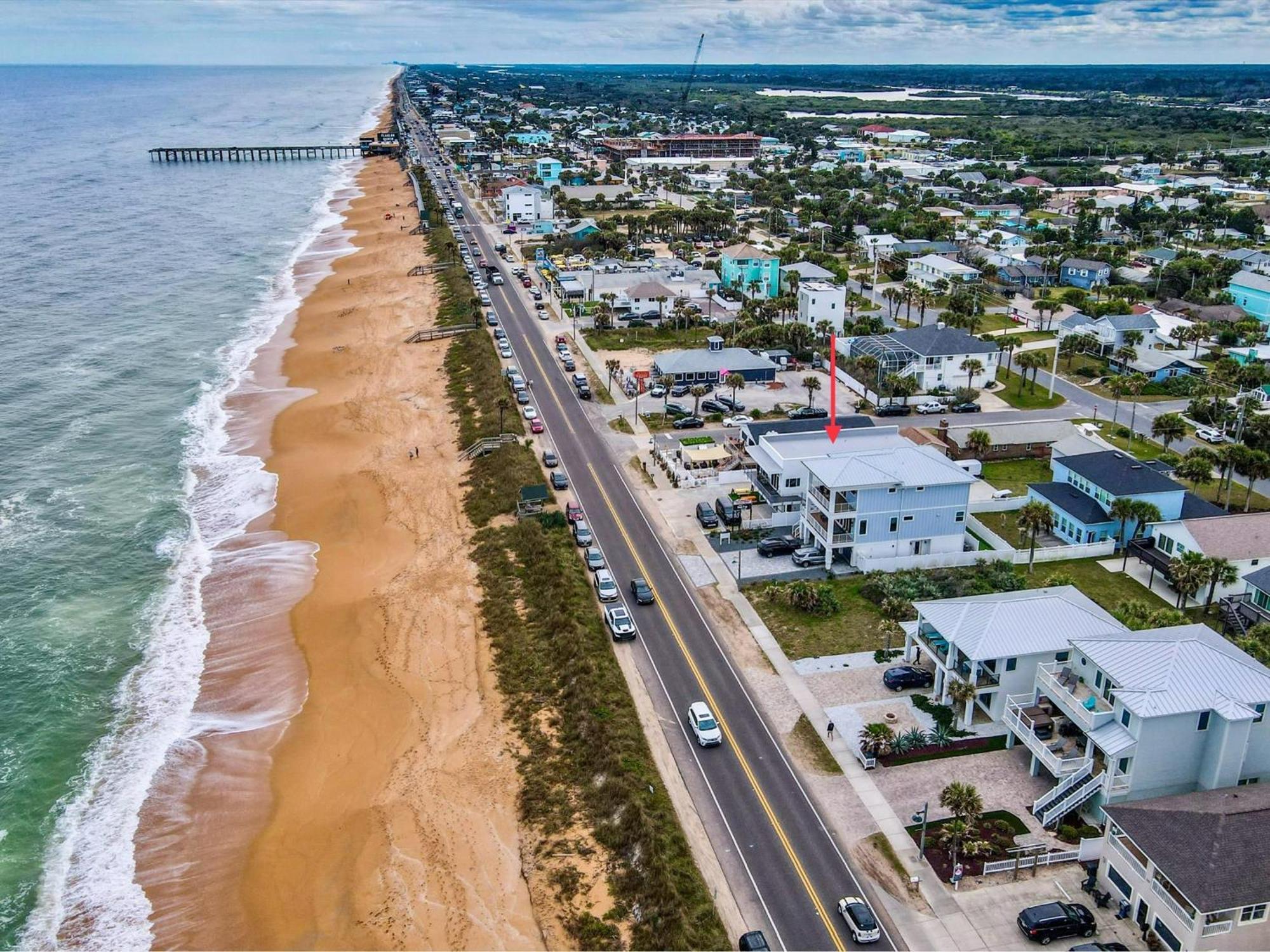 Ocean Front Flagler Beach Sleeps 5 People Apartment Exterior photo